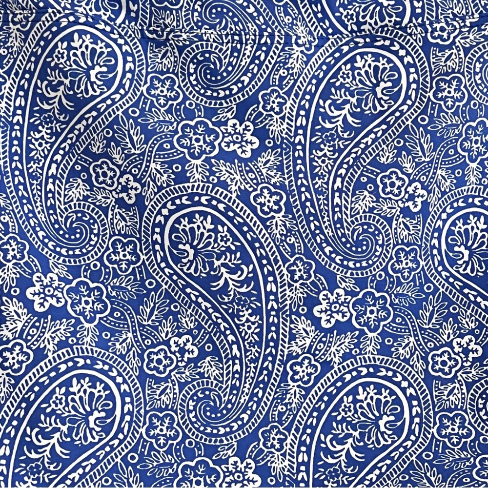 *3 for $10* nwot: blue paisley high waist tummy control bikini bottoms - Picture 3 of 5